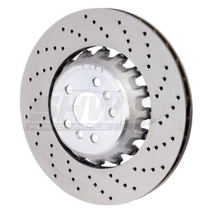 SHW Performance BRR43508 SHW 2020 fits BMW X5 M 4.4L Right Rear Cross-Drilled Lightweight Brake Rotor (34208074286)