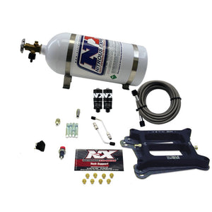 Nitrous Express 40040-10 4150 Hitman 4-BBL Nitrous Kit (100-200HP) w/10lb Bottle