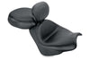 Mustang 79341 fits Honda 02-08 VTX1800 Retro, S, T Wide Touring 2PC Seat w/ Driver Backrest - Black