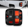 ANZO 311423 fits Chevy 15-19 Silverado 2500HD/3500HD (Factory Halogen Only) LED Tail Lights Black w/Clear Lens