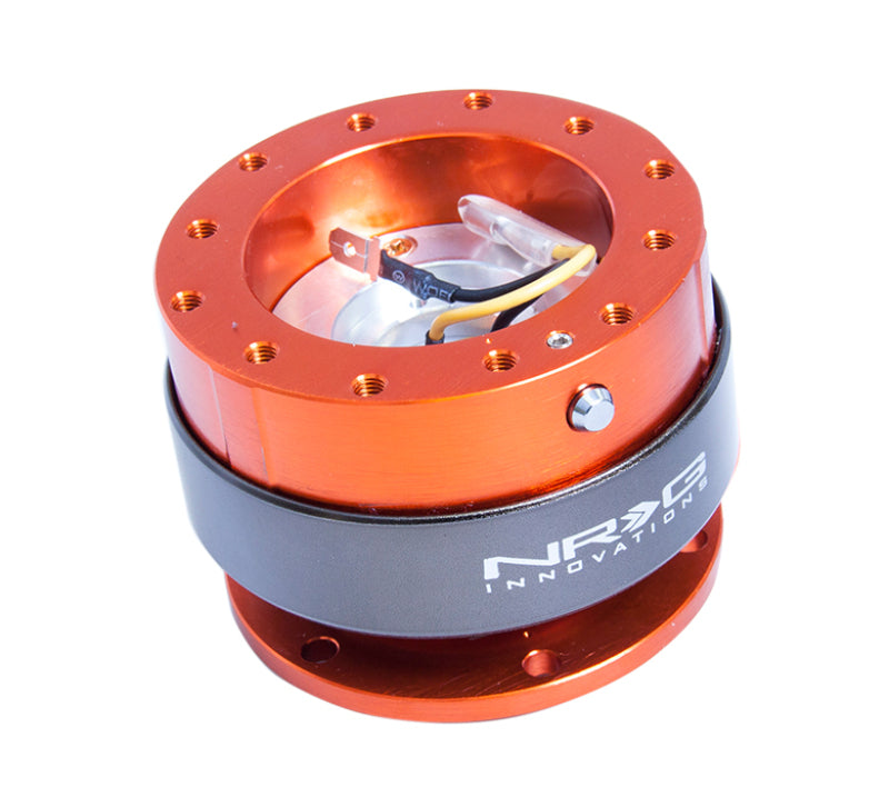 NRG SRK-200OR Quick Release Gen 2.0 - Orange Body / Titanium Chrome Ring