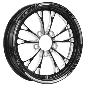 Weld  84B-15204 V-Series 1-Piece 15x3.5 / 5x4.5 BP / 1.75in. BS Black Wheel - No