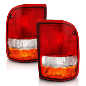 ANZO 311310 1993-1997 fits Ford Ranger Tail Light Red/Clear (OE)