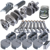 Eagle 13057040 fits Chevy 350 3.750in Crank 6.000in I-Beam Rods -5cc Flat Top 4.040in Pistons Rotating Assembly