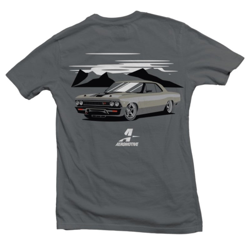 Aeromotive 91145 Muscle Car Logo Grey T-Shirt - Medium