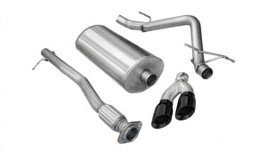 CORSA Performance 14904BLK Corsa 2009-2009 fits Chevrolet Silverado Crew Cab/Short Bed 1500 4.8L V8 Black Sport Cat-Back Exhaust