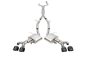 CORSA Performance 21317BLK Corsa 22-25 fits Cadillac CT4 V Blackwing 3in Active Valve Cat-Back - 4.5in Black Tip