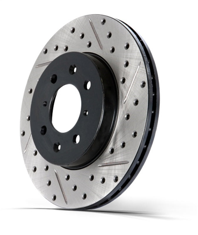 Stoptech 227.47035L 14-18 Subaru Forester Drilled & Slotted Rear Left Sport Brake Rotor