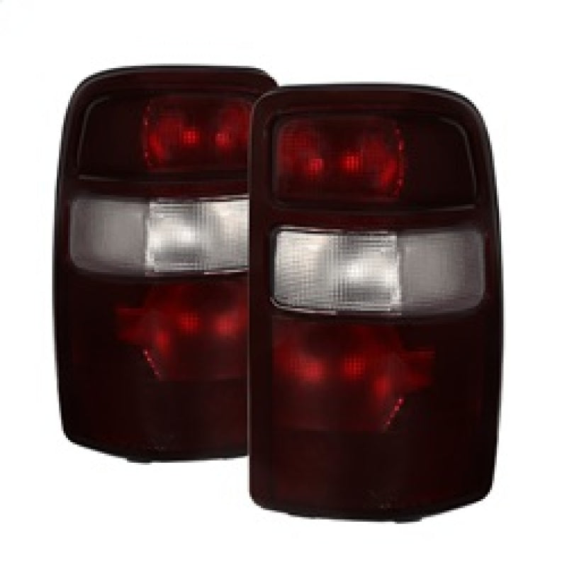 SPYDER 9028809 xTune fits GMC Yukon OEM Style Tail Lights Black Rim Red Smoked