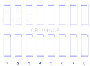 King CR8046CP fits Porsche M 48.00 / M 48.50 (Size STD) Rod Bearing Set