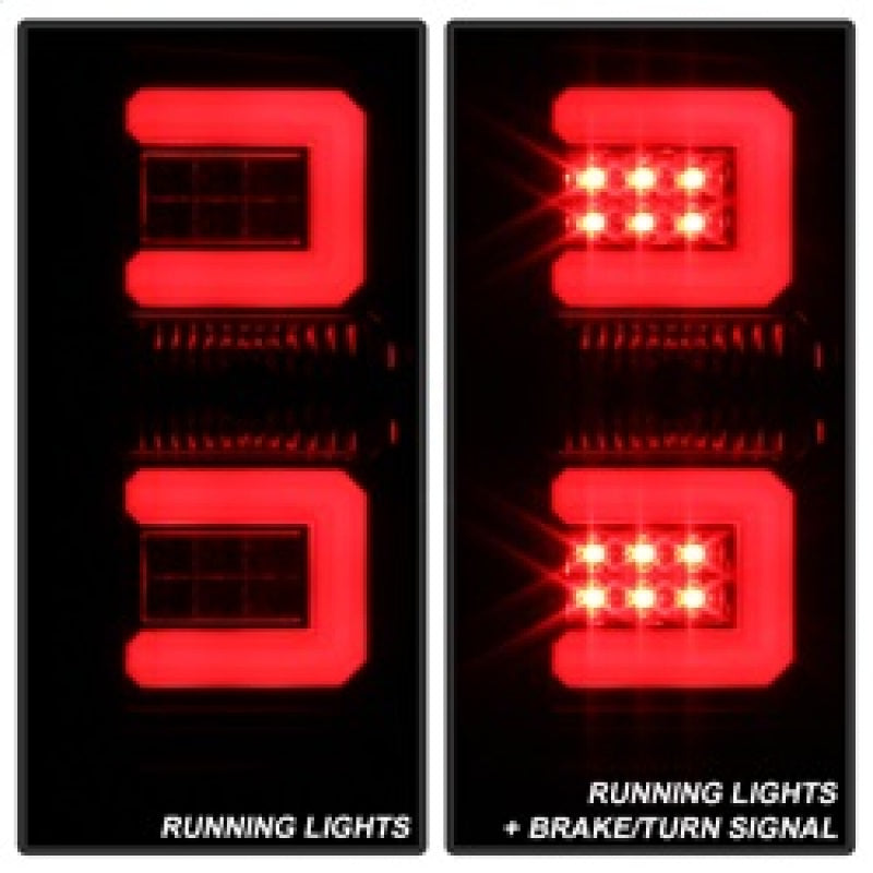 Spyder 5083739 fits Chevy 16-17 Silverado Light Bar LED Tail Lights - Black Smo