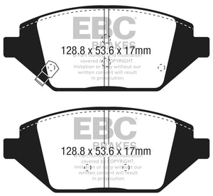 EBC UD1864 2016+ fits Chevrolet Spark Ultimax2 Front Brake Pads