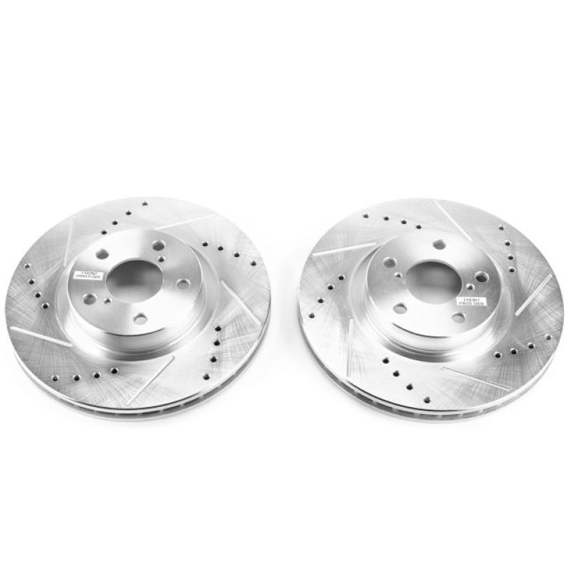 PowerStop fits Subaru 17-19 Impreza Front Evolution Drilled & Slotted Rotors -