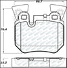 Stoptech 305.1372 08-13 BMW 1-Series Street Select Rear Brake Pads