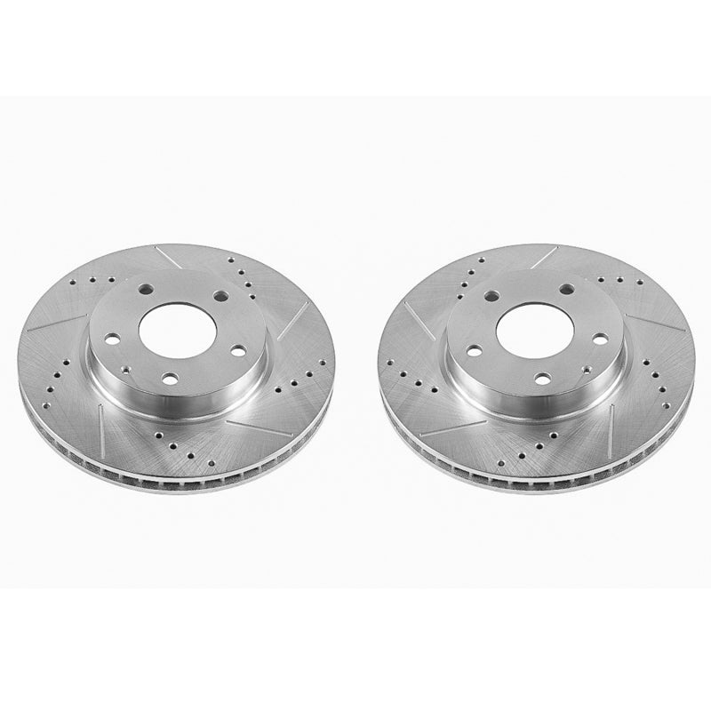 PowerStop fits Mazda 14-16 3 Front Evolution Drilled & Slotted Rotors - Pair