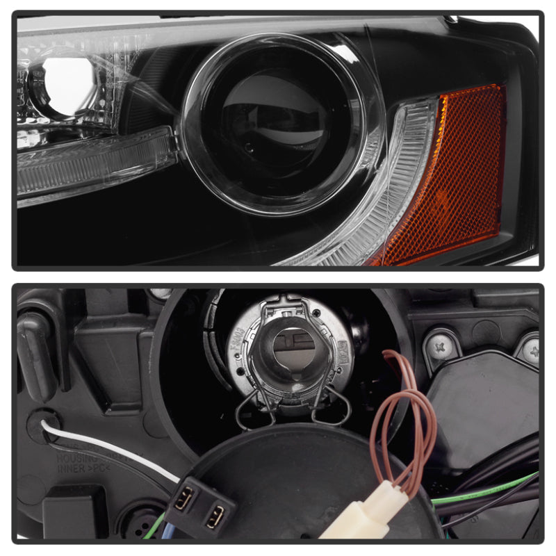 Spyder 5081544 fits Audi 09-12 A4 Projector Headlights Halogen Model Only - DRL