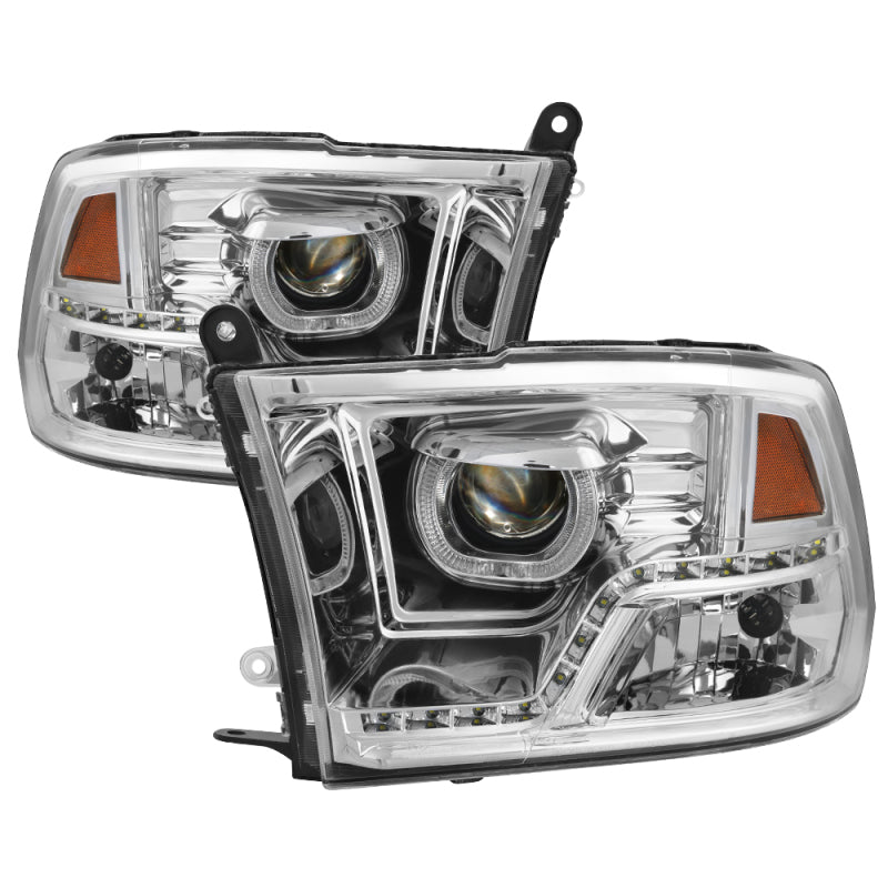 xTune 9036743 fits Dodge Ram 2009-2014 Halo LED Projector Headlights - Chrome P