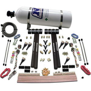 Nitrous Express 90096-15 6 Cyl SX2 Dual Stage Nozzle Nitrous Kit w/15lb Bottle