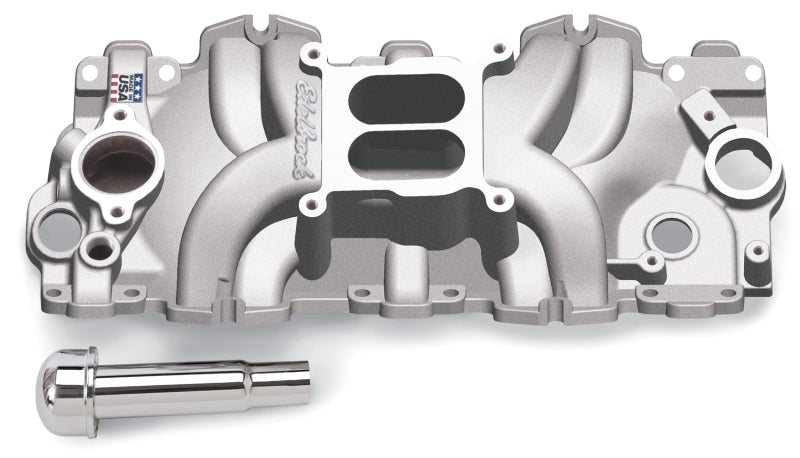 Edelbrock 7159 Intake Manifold Single Quad Perf RPM BBC 409 Inwin Lg Port As-Cast