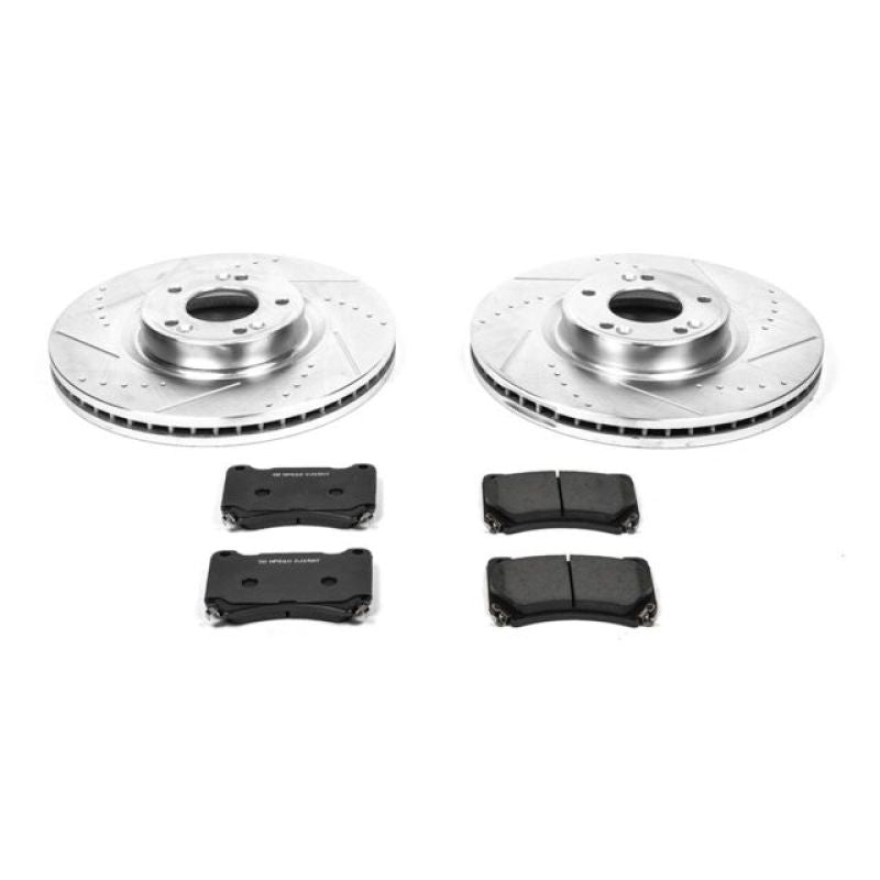 PowerStop K5843 fits Hyundai Genesis 09-14 Front Z23 Evolution Sport Brake Kit
