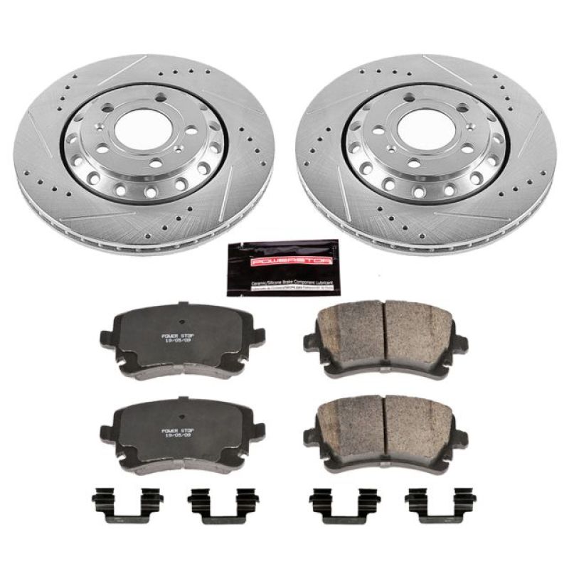 PowerStop K4562 fits Audi 03-10 A8 Quattro Rear Z23 Evolution Sport Brake Kit