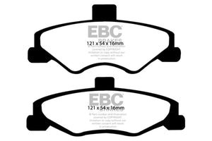 EBC UD750 98-02 fits Chevrolet Camaro (4th Gen) 3.8 Ultimax2 Rear Brake Pads