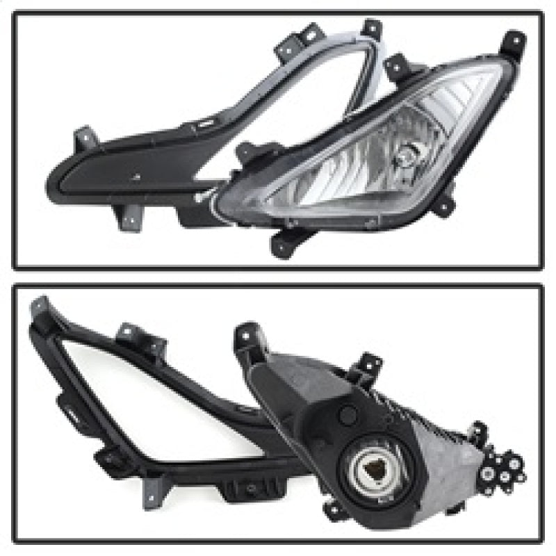 Spyder 5080462 fits Hyundai Elantra 2014+ OEM Style Fog Lights W/Switch Clear F