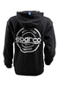 SPARCO SP03300NR5XXL Sweatshirt Hooded S-Seal Blk Xxlr