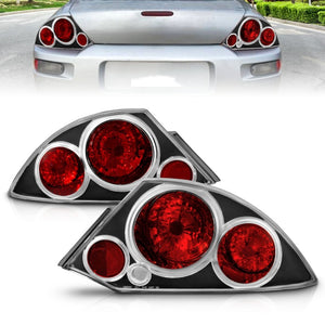 ANZO 221081 2000-2005 fits Mitsubishi Eclipse Taillights Black