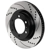 Wilwood 6x5.5 SRP Drilled & Slotted Black Electro Coat Rotor LH