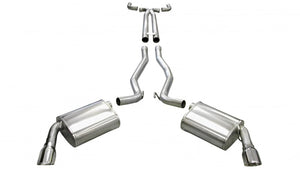 CORSA Performance 14951 Corsa 2011-2015 fits Chevrolet Camaro Convertible SS 6.2L V8 Manual Polished Sport Cat-Back + XO Exhaust