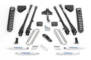 Fabtech K2120 08-16 fits Ford F250 4WD 6in 4Link Sys w/Coils & Perf Shks