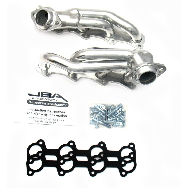 JBA 1626SJS fits Ford 94-97 Thunderbird 4.6L 2V 1-1/2in Primary Silver Ctd Cat4Ward Header