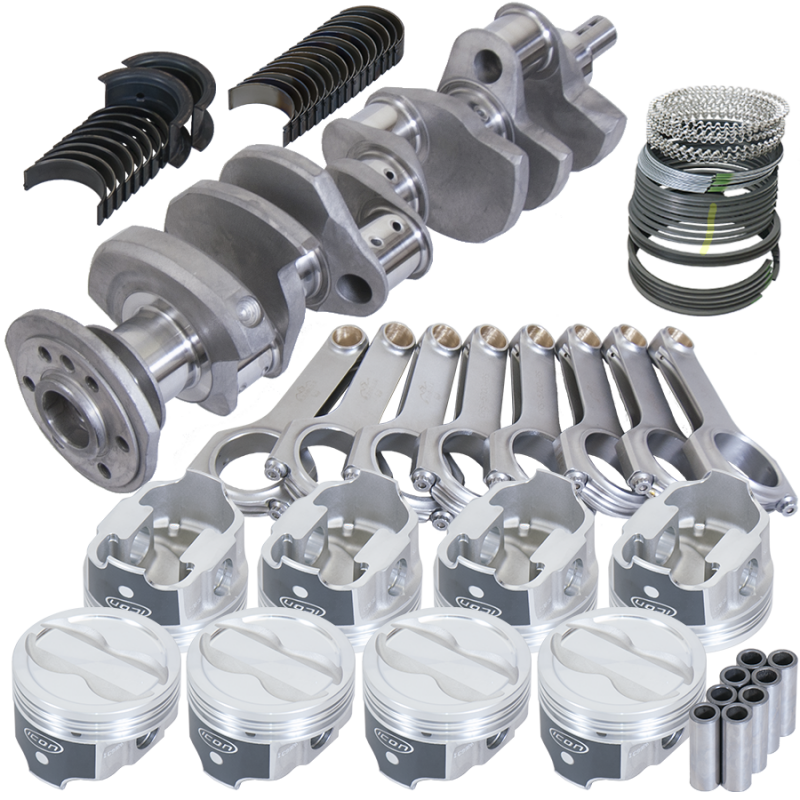 Eagle 12304L000 fits Chevy LT1 350 1Pc 3.750in Crank 5.700in H-Beam -18cc 4.000in Pistons Rotating Assembly