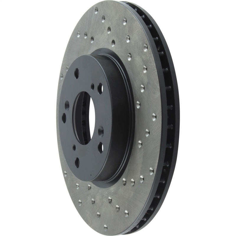 Stoptech 128.40036CL 06-18 Honda Civic Cryo Drilled Sport Left Front Rotor