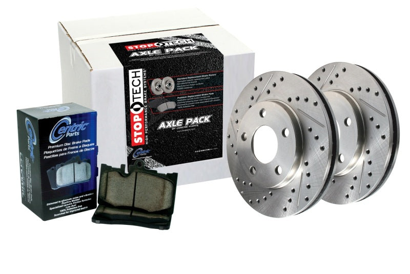 Stoptech 977.33073F Sport Axle Pack, Slotted, Front
