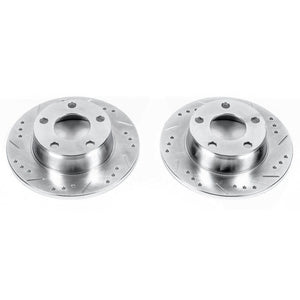 PowerStop fits Audi 99-04 A6 Quattro Rear Evolution Drilled & Slotted Rotors -