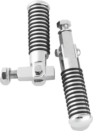 Bikers Choice 492867 72-99 Big Twin & XL Chrome Block Mount O Ring Footpeg Kit