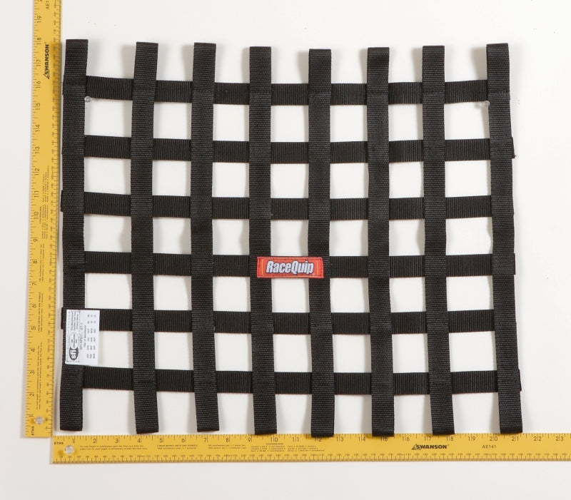Racequip 726004 Black 18 X 21 SFI Ribbon Net