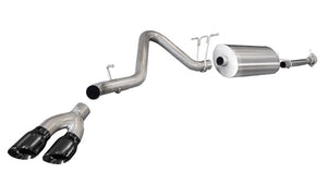 CORSA Performance 14792BLK Corsa 11-13 fits GMC Sierra 6.0L V8 3in Cat-Back Single Side w Twin 4in Black Pro-Series Tips