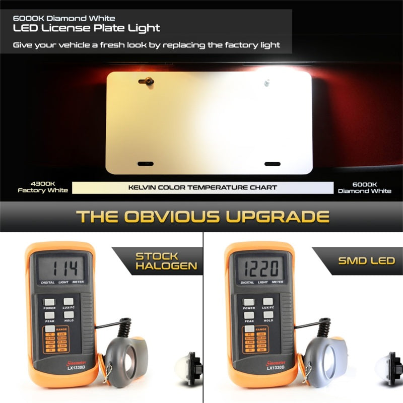 9045127 Xtune fits Subaru 13-18 BRZ T10 Connector LED License Plate Bulb Assem