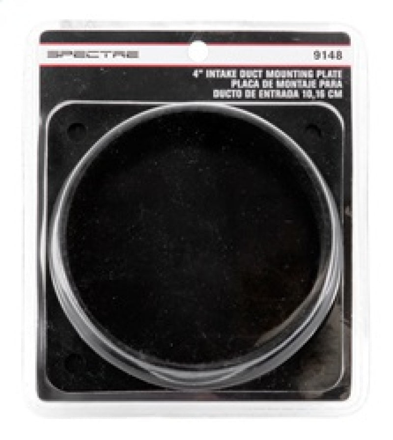 Spectre 9148 Intake Tube/Duct Mounting Plate (ABS) 4in. OD