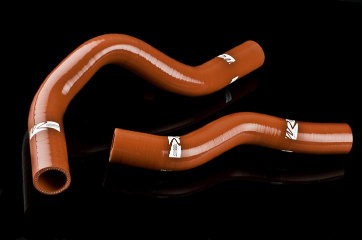 Weapon R 636-114-104 fits Honda Civic FD2 2 Piece Black Coolant Silicone Radiator Hose Kit