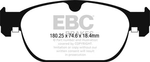 EBC UD1865 2015+ Volvo XC90 Ultimax2 Front Brake Pads