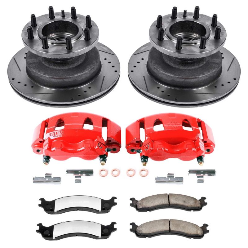 Power Stop KC5084 36 fits Ford E-350 Club Wagon Front Z36 Truck & Tow Kit w/Cals