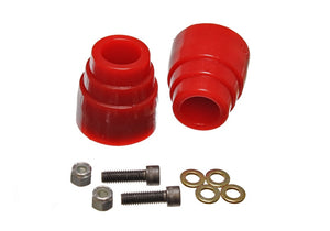 Energy Suspension 9.9156R 00-04 fits Ford Excursion 4WD Red Front Axle Bump Stop Set