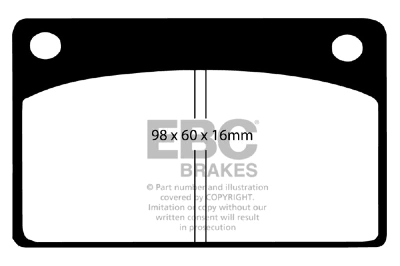 EBC DP2143 fits Volvo 66-68 140 1.8 Greenstuff Front Brake Pads