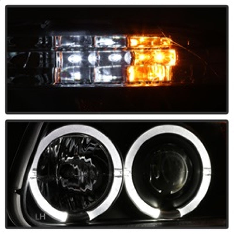 Spyder 5010131 fits Ford 95-01 Explorer 1PC Projector Headlights LED Halo Blk P