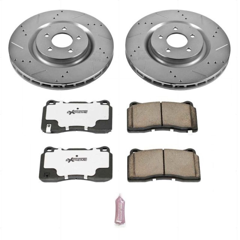 PowerStop K4547-26 07-14 fits Ford Mustang Front Z26 Street Warrior Brake Kit