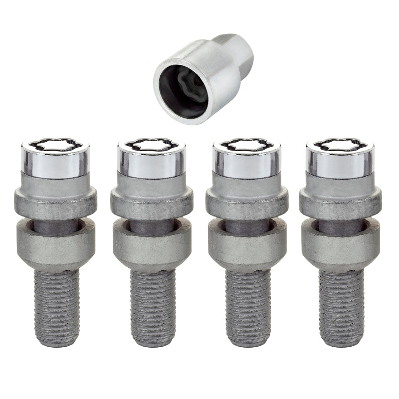 McGard 28020 Wheel Lock Bolt Set - 4pk. (Radius Seat) M14X1.5 / 17mm Hex / 28.2mm Shank Length - Chrome